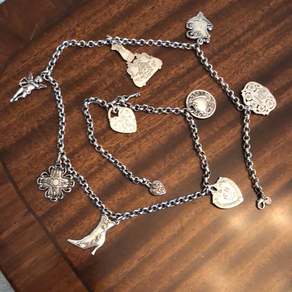 retired and rare HTF Brighton Victorian charm necklace/belt - Picture 3 of 14